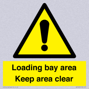 Loading bay area Keep area clear
